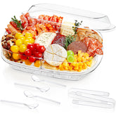Lifewit chilled serving tray with lid for clean presentation at gatherings.
