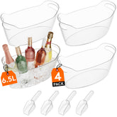Lifewit ice bucket 6.5L capacity, perfect for chilling multiple bottles at gatherings.