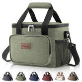 Lifewit insulated lunch bag top view with wide opening for easy packing