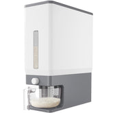 Lifewit rice dispenser with 25 lb capacity keeps rice fresh and accessible