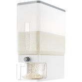 Lifewit rice dispenser with 25lbs capacity keeps pantry organized and rice fresh.