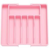Lifewit silverware drawer organizer extended to fit larger drawers