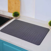 LIFSEZY large stone drying mat on the kitchen counter absorbs water quickly