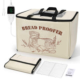 LIFVCNT folding bread proofing box top view showing even fermentation and monitoring