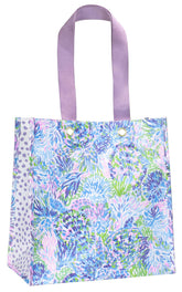 Lilly Pulitzer Shell of a Party tote front view for market trips