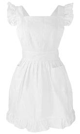 LilMents Kids Retro Apron front view with cross-back straps for comfort