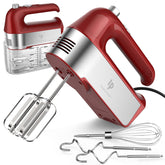LILPARTNER hand mixer with scale cup storage keeps ingredients organized during prep