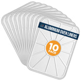 Linda's Essentials oven liner bottom-foil 10-pack protects your oven from spills and mess