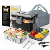 LISHZEN 2.8L double-layer lunch box with two compartments for meals.