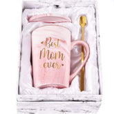 Livinges Best Mom Ever mug pink 12oz for daily coffee rituals