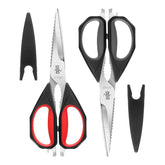 LIVINGO kitchen scissors with come-apart blades for easy cleaning and sharpening.