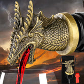 LKKCHER dragon head pourer with bronze finish enhances bottle presentation and precision pouring.