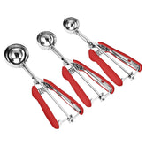 LLESCA cookie scoop set with trigger release for clean, efficient portioning