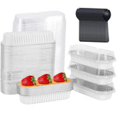 LNYZQUS mini loaf pans with lids for portion-controlled baking and easy stacking.