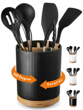 LoeJan 3-compartment holder with rotating base for easy reach while cooking
