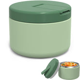 LOHASOK 12oz kids soup thermo with buckle lid keeps meals secure on the go.