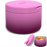LOHASOK Kids Soup Thermo with buckle lid keeps meals warm for school lunches.