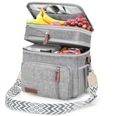 LOKASS lunch bag expands to a 16L double-deck layout for organized meals on the go.