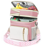 LOKASS lunch bag double-deck expanded storage for organized meals on the go