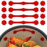 LOLDREAM 12pcs air fryer magnets secure parchment for safer cooking.
