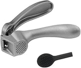 Longmann Pampered Chef garlic press with large chamber for easy unpeeled garlic.