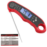 LONICERA meat thermometer with foldable probe for precise grilling