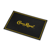 LORD'S ROCKS Crown Royal bar mat logo displays branding while catching spills.