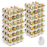 LotFancy cupcake containers 12-count with 12 sets for safe transport of cupcakes