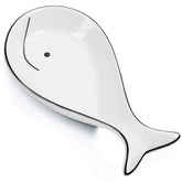 LotFancy Whale Shape Spoon Rest on counter catching utensil drips.
