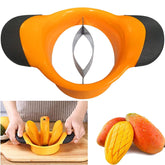 Louis Felt mango slicer orange blade close-up for precise, quick mango cuts
