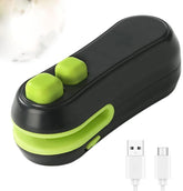 Loupai Mini Bag Sealer 2-in-1 seals and cuts for fresh snacks.
