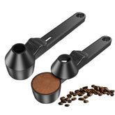 Lov Sprout coffee scoop with leveling funnel for precise 2-tablespoon measurements.