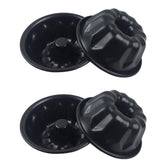 LoveDeal mini fluted cake pan 4-inch set, even heating for perfect small cakes.