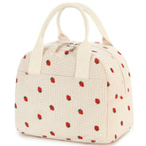 LOVELYWIND lunch bag front view highlights corduroy finish and durability for daily use