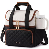 LOVEVOOK insulated lunch bag with U-shaped opening for easy access to meals on the go.