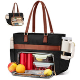 LOVEVOOK lunch tote bag front view showing 2-in-1 design for work and meals