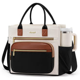 LOVEVOOK insulated lunch bag with wide opening for easy access at work.