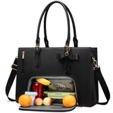 LOVEVOOK lunch tote with insulated compartment keeps meals fresh during commutes.