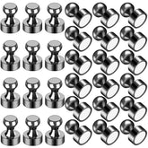 LOVIMAG black fridge magnets close-up with durable coating for daily use