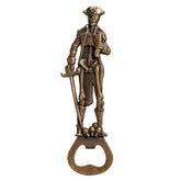LSJ ORIGINAL pirate-skeleton-skull bottle opener in bronze opens bottles with rugged retro charm.