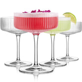 Luna Manta coupe glasses set of 4 for stylish home bar entertaining