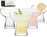 Luna & Mantha margarita glasses set of four, stemless, 10oz for stable entertaining
