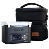 LunchEAZE Pro cordless heated lunchbox unit for convenient hot meals on the go.