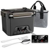 Lunheat cordless electric lunch box 1.2L container with on-schedule heating for busy days