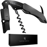 LUSCIOUZ zero-resistance corkscrew silhouette showcasing silent operation.