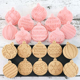 Lutoku 10-piece mini ornament cutters for festive cookies and fondant details.