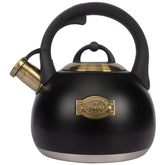 LuxGrace tea kettle body on stovetop for even heating and durable shine.