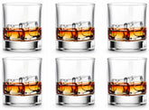 LUXU whiskey glasses rock-style 11oz set enhances whiskey tasting at home.