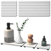 Lyxel stone drying tray soap dish keeps sink dry and tidy after use