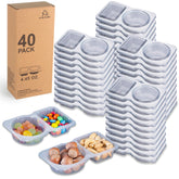 MACTANO 40 set condiment container with lid keeps sauces organized and spill free